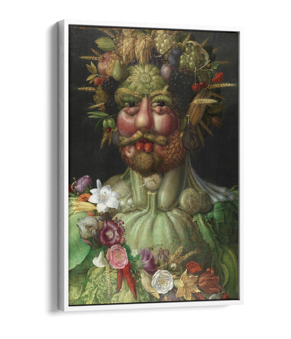 Float Effect Canvas Art - Giuseppe Acrimboldo Vertumnus | 30mm Deep Frame, Vibrant Wall Decor