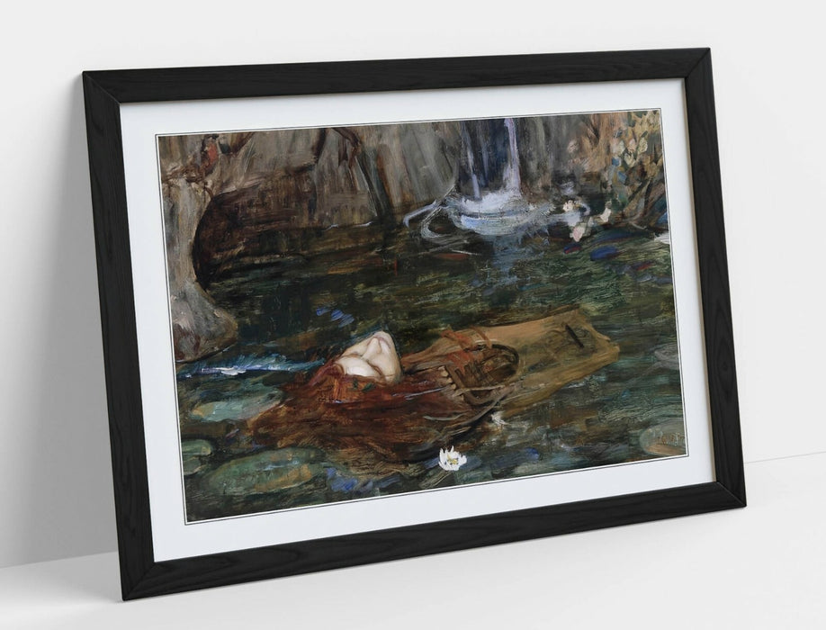 WATERHOUSE NYMPHS FIND HEAD ORPHEUS -ART FRAMED POSTER PICTURE PRINT ARTWORK-