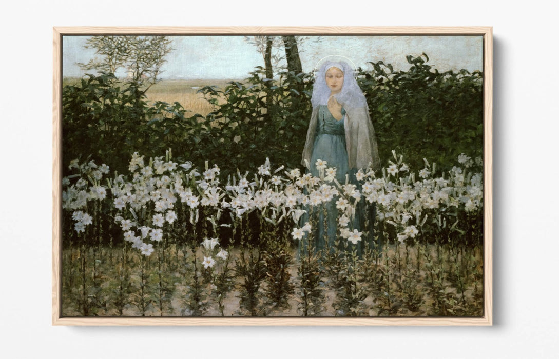 GEORGE HITCHCOCK, THE ANNUNCIATION -FLOAT EFFECT CANVAS WALL ART PRINT