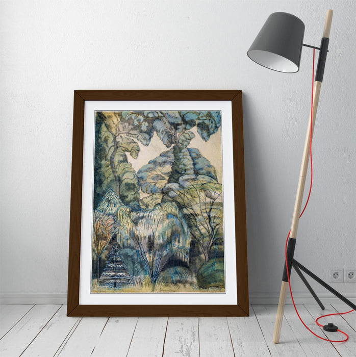 Framed Wall Art - Paul Nash Trees Bird Garden Print | Handmade UK Art Poster