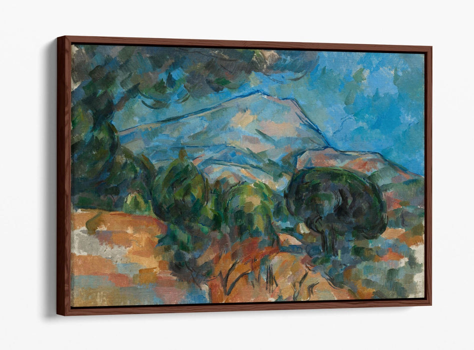 Float Effect Canvas Art – Paul Cezanne Mount Sainte-Victoire Print with 30mm Deep Frame