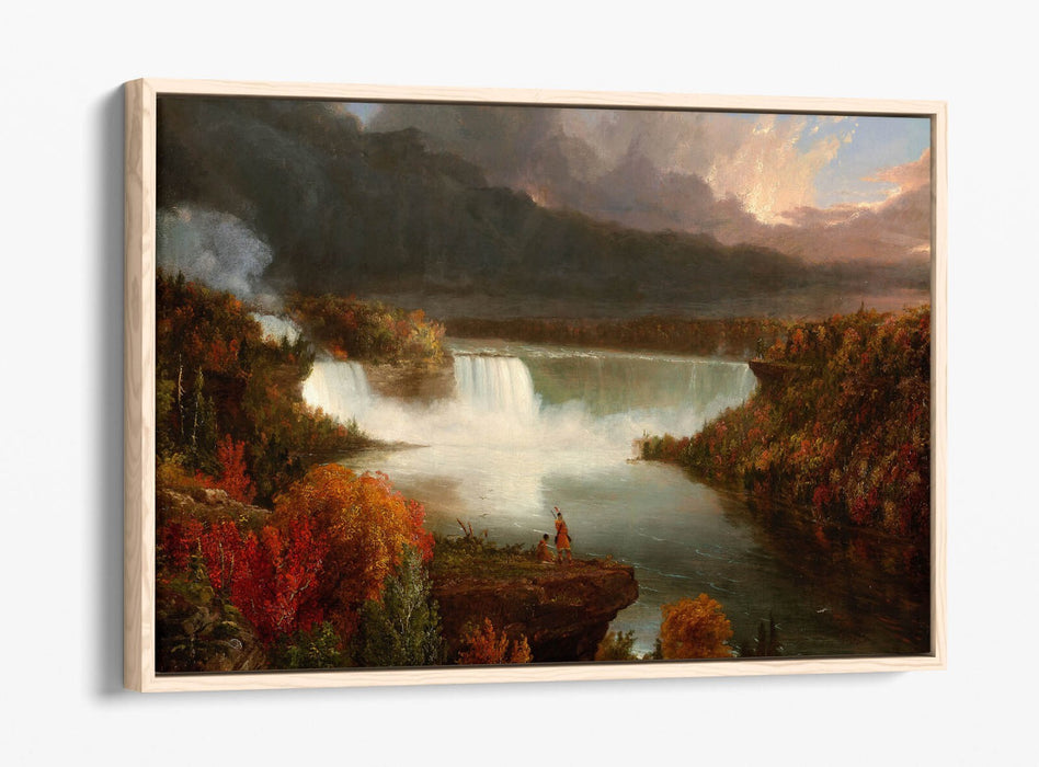 Canvas Wall Art - Thomas Cole Niagara Falls Print | Float Effect Handmade Canvas