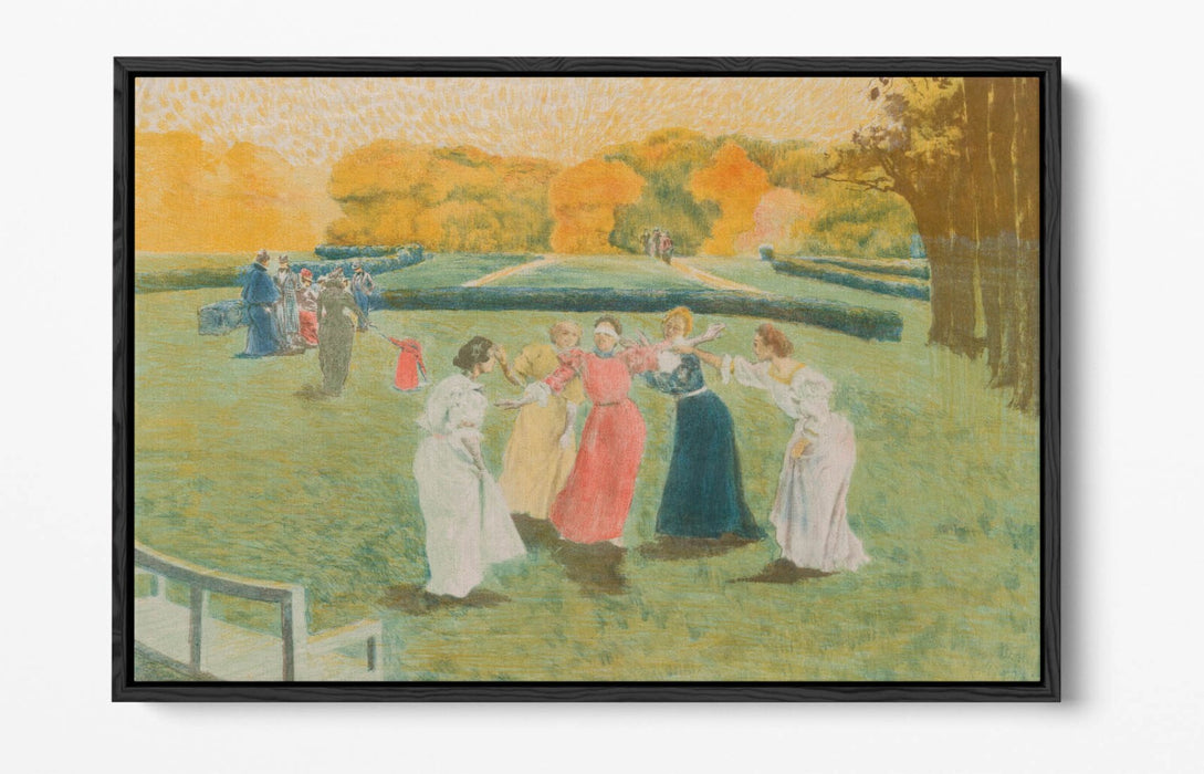 Canvas Wall Art | Alexandre Lunois Blind Man's Buff on Custom Deep Float Frame