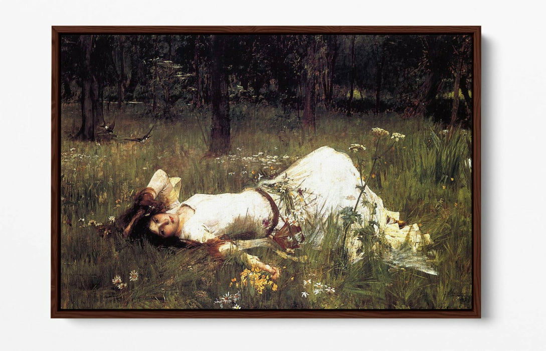 JOHN WILLIAM WATERHOUSE OPHELIA 1889-FLOAT EFFECT CANVAS WALL ART PIC PRINT-