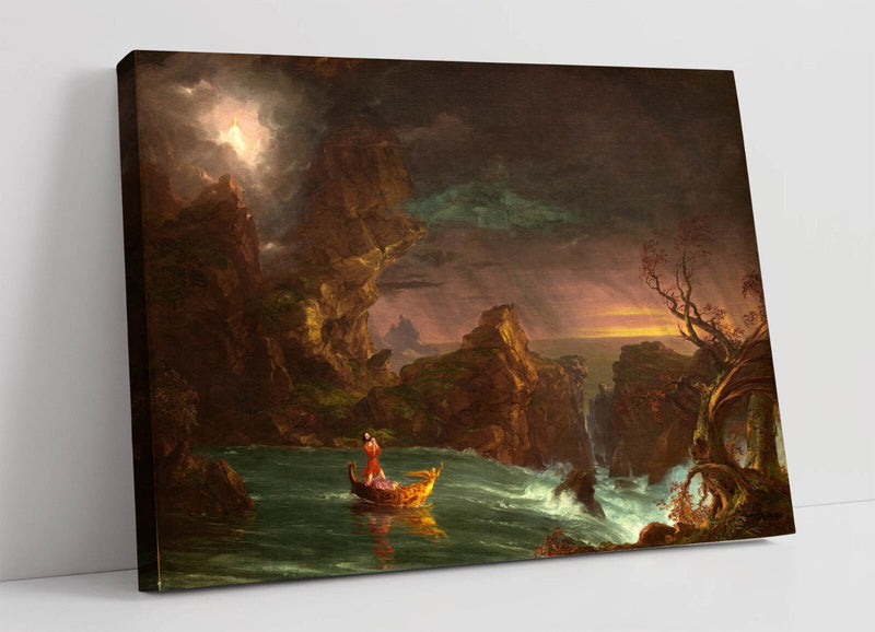 Canvas Wall Art - Thomas Cole Print Voyage Of Life Manhood | Handmade UK Artwork