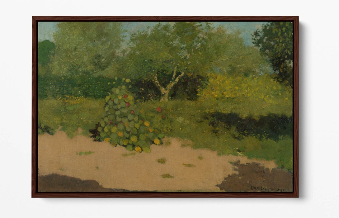 Canvas Wall Art Print – Richard Roland Holst Garden With Nasturtiums | Float Effect Canvas