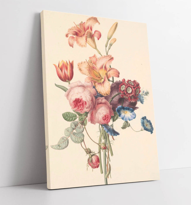 HENRIETTE GEERTRUIDA KNIP, A BOUQUET -CANVAS WALL ARTWORK PICTURE PRINT