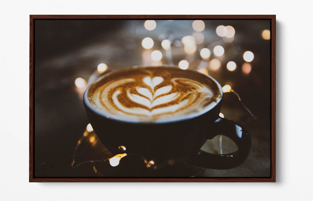 Canvas Wall Art - Handmade Cafe Wall Decor With Float Effect & Premium Frame
