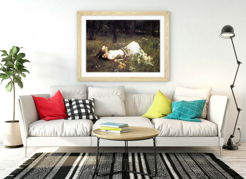JOHN WILLIAM WATERHOUSE OPHELIA 1889 -ART FRAMED POSTER PICTURE PRINT ARTWORK-