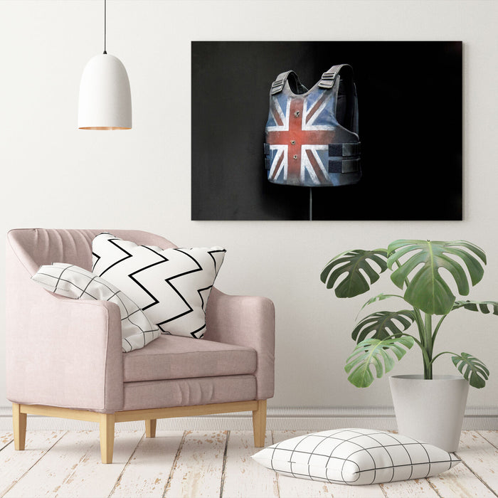 BANKSY STORMZY STAB VEST UNION JACK CANVAS WALL ART PRINT ARTWORK GRAFFITI