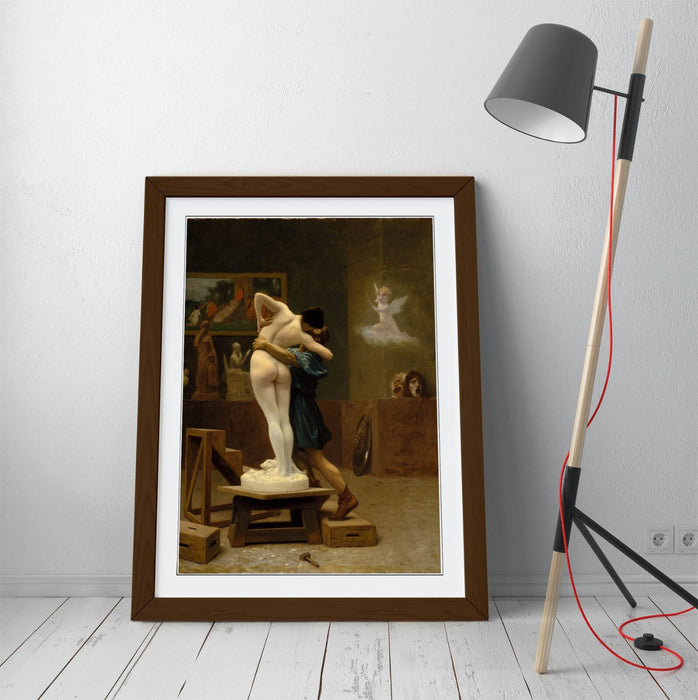 Framed Wall Art - Jean-Leon Gerome Pygmalion And Galatea Classic Art Print Poster
