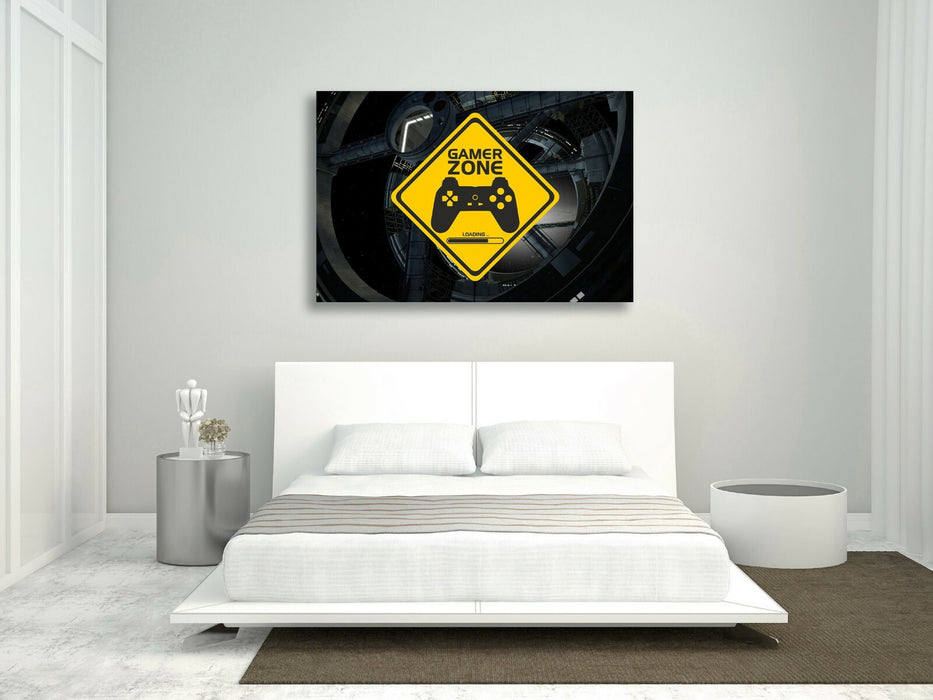 Gamer Zone Canvas Art – Vibrant Canvas Wall Art For Kids Room Decor