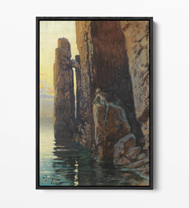 Canvas Wall Art Print – Mermaid And Monsters | Float Effect Handmade Canvas Art