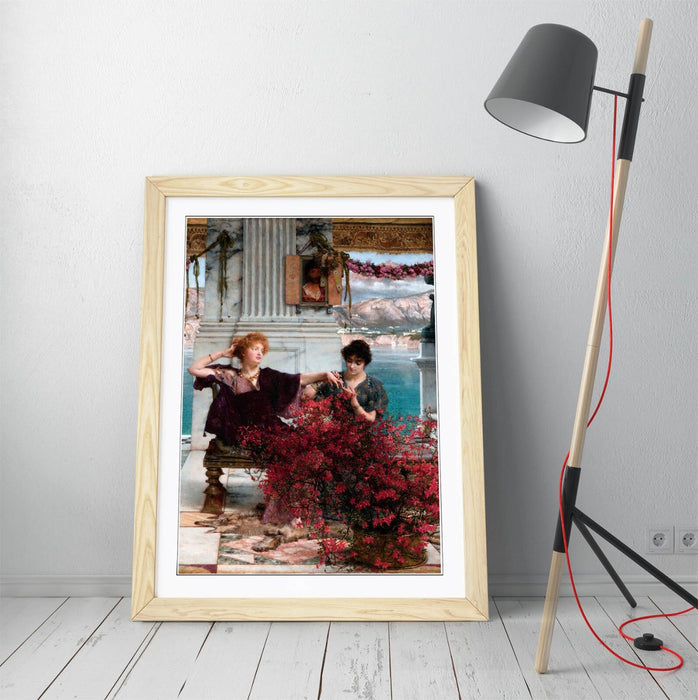 Framed Art Poster - Lawrence Alma Tadema Love's Jewelled Fetter Print UK Made Frame