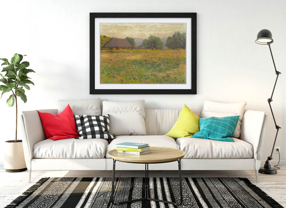 Framed Wall Art - Ferdinand Katona Meadow Painting Print | Handmade Wall Decor