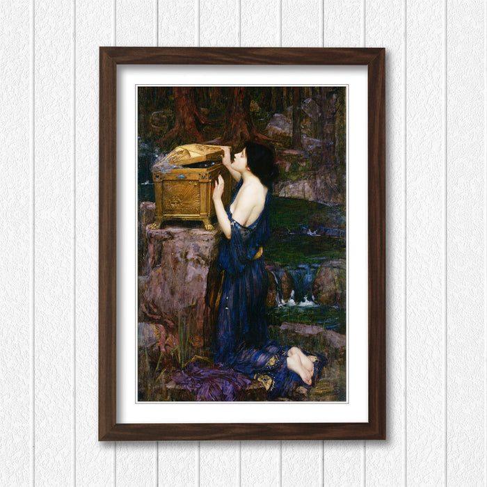 JOHN WILLIAM WATERHOUSE PANDORA FRAMED ART POSTER PAINTING PRINT 4 SIZES