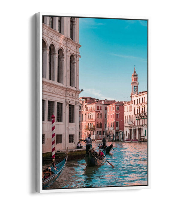 Venice Canvas Wall Art – Float Effect Gondola Print on Premium MDF Frame