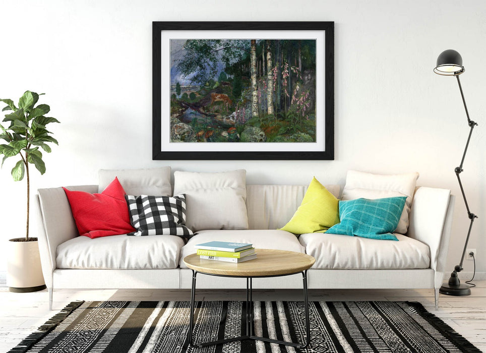 Framed Wall Art – Nikolai Astrup Foxgloves Painting | Handmade Wall Decor UK
