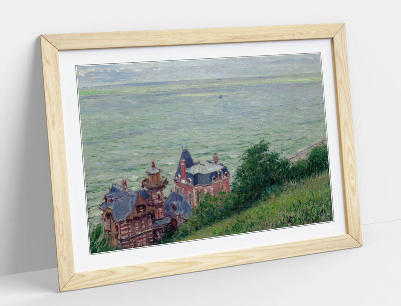 Framed Wall Art - Gustave Caillebotte, Villas at Trouville Poster Print, Matte Paper