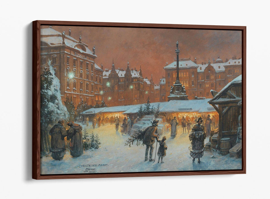 Canvas Wall Art - Christmas Canvas Print With Float Effect & Premium Frame