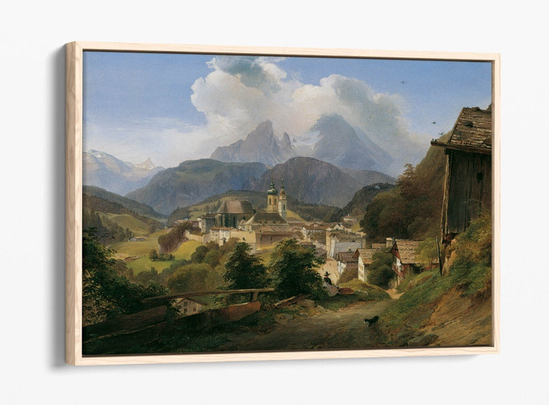 Float Effect Canvas - Berchtesgaden Mountain Art Print | Premium Handmade UK Canvas