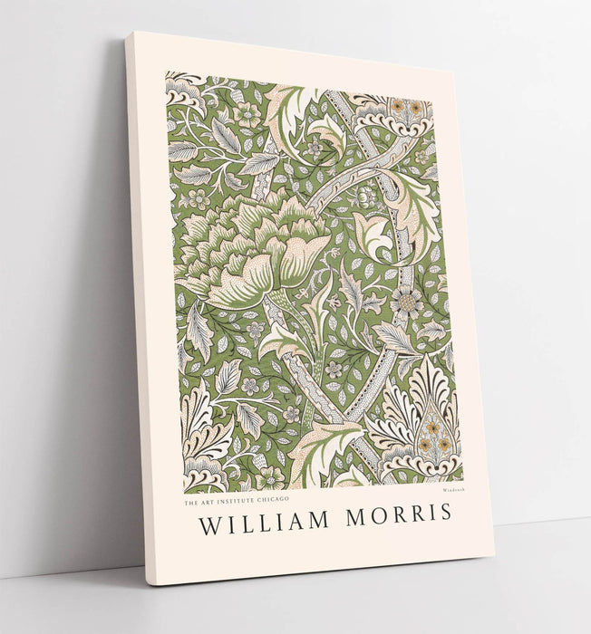 WILLIAM MORRIS GREEN FLORAL PLANT HOME DECOR CANVAS WALL ART PICTURE PRINT