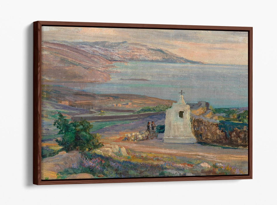 Canvas Wall Art – Coastal Landscape Float Frame Print | Handmade British Canvas