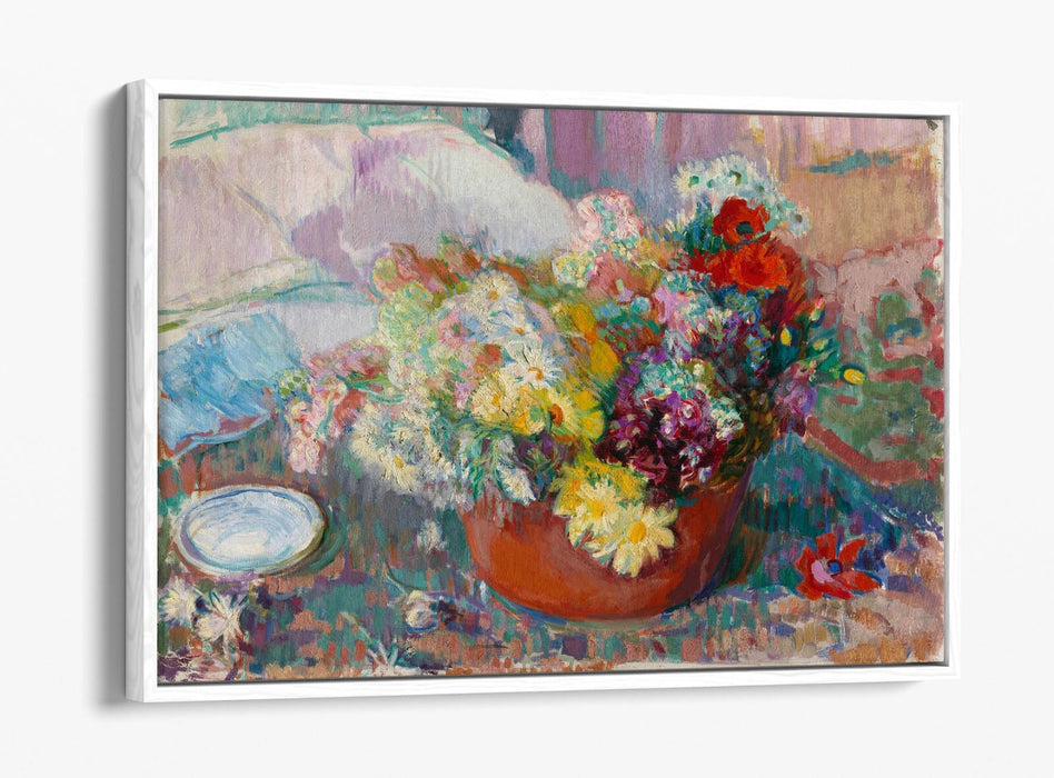 Float Effect Canvas | Magnus Enckell Flowers - Premium 30mm Deep Frame Wall Art