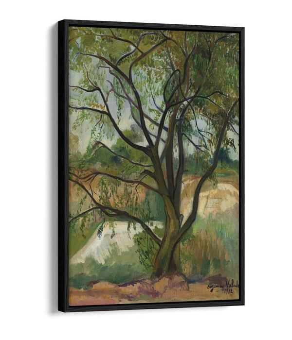 Canvas Wall Art - Suzanne Valadon The Tree | Float Effect Handmade Print