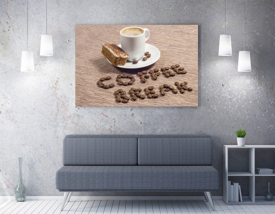Coffee Break Canvas Art – Handmade Kitchen Wall Decor | Cafe Canvas Print