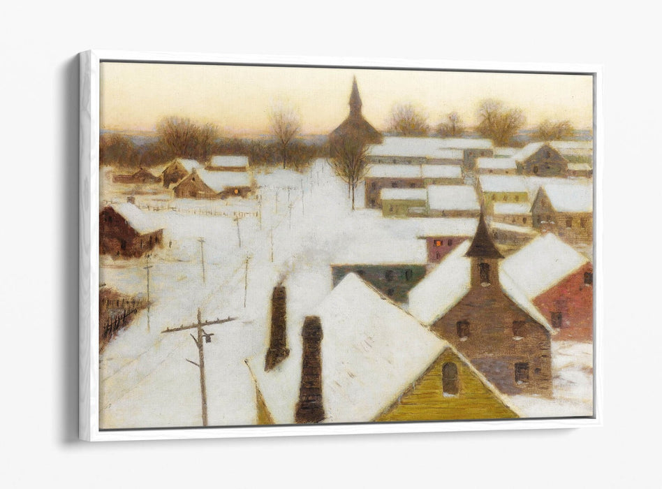 L. BIRGE HARRISON, FROSTY MORNING -FLOAT EFFECT CANVAS WALL ART PRINT