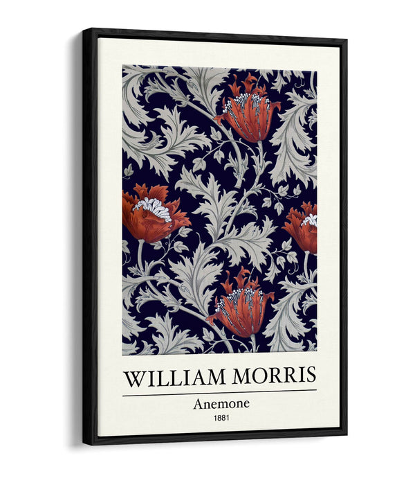 Canvas Art Print – William Morris Print With Float Effect Frame | Handmade UK Canvas