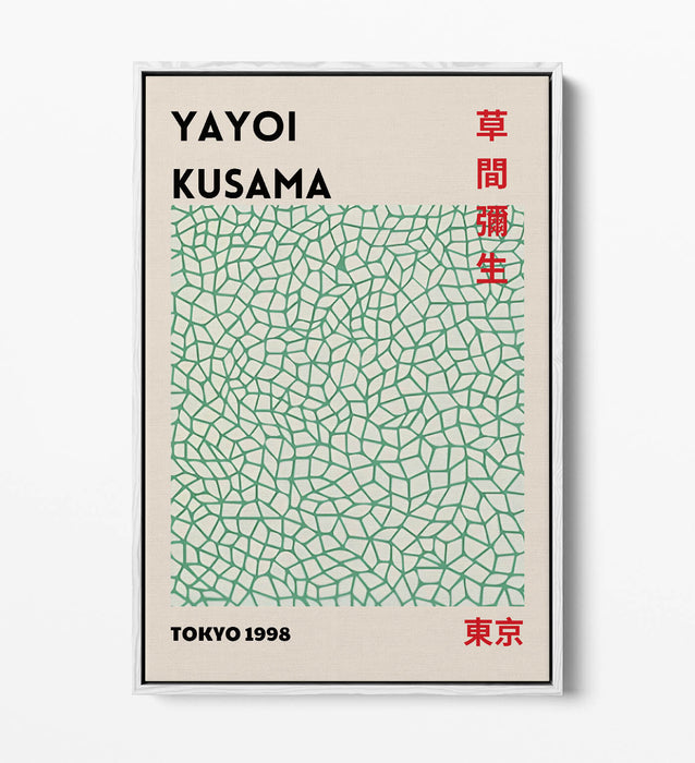 Float Effect Canvas | Yayoi Kusama Tokyo Abstract Contemporary Decor Art Print