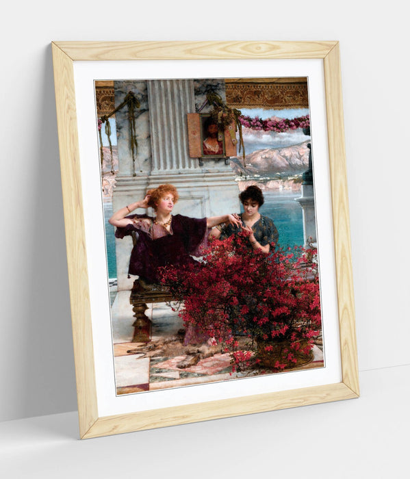 Framed Art Poster - Lawrence Alma Tadema Love's Jewelled Fetter Print UK Made Frame