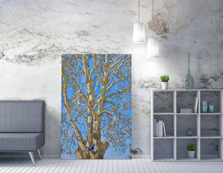 Canvas Wall Art – Askel Gallen-Kallela Crack Willow & Blue Bird Print