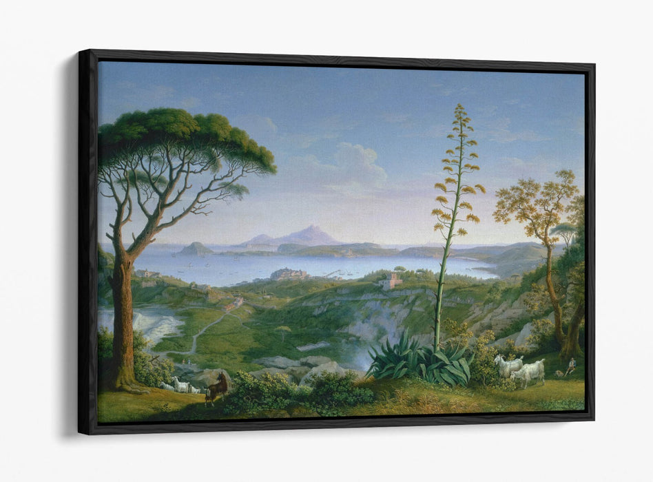 Float Effect Canvas Art – Handmade UK Canvas Wall Art Philipp Hackert Scene