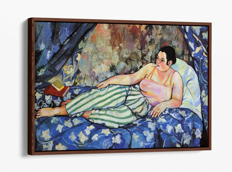 Float Effect Canvas Art - Suzanne Valadon Blue Room Artwork | Handmade UK Canvas Print