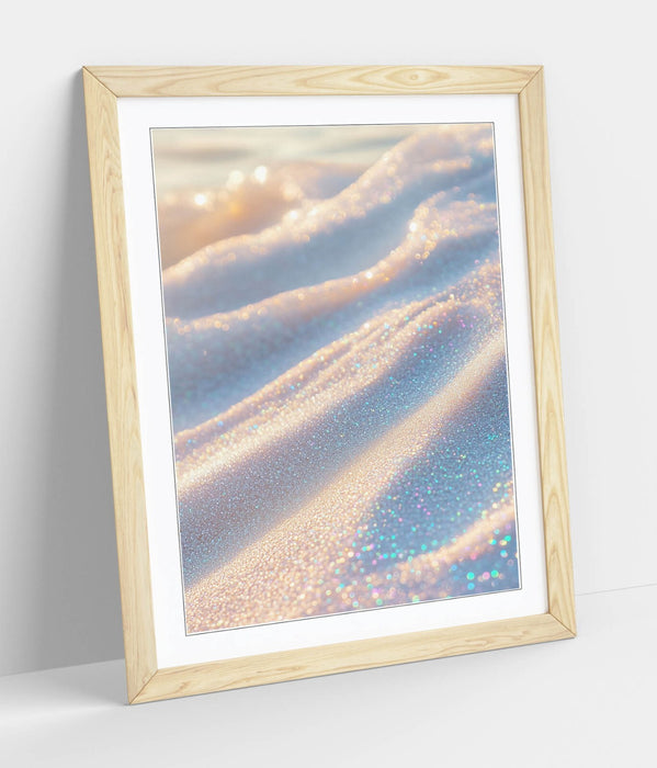 Framed Wall Art – Iridescent Sparkly Sand Poster Print | Handmade UK Frames