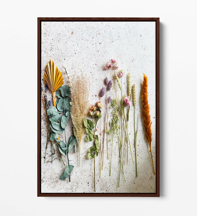 Canvas Wall Art - Colourful Cooking Herbs Kitchen Wall Decor | Float Effect Print