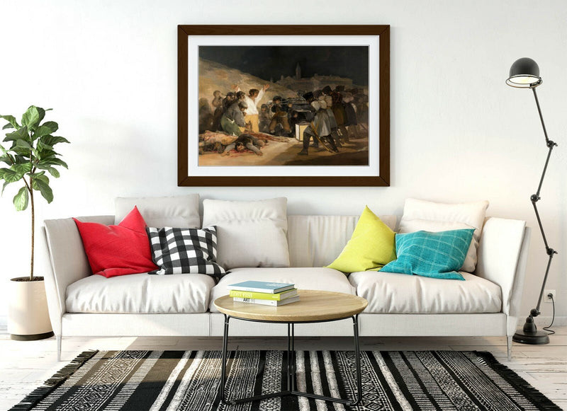 Framed Art Poster – Classic Painting Poster With Wood Grain Frame & Matte Finish