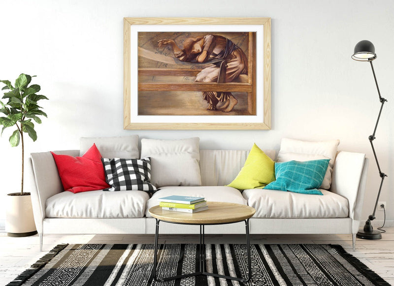 Framed Art Poster - Edward Burne Jones Garden Court Print | Handmade Wall Art
