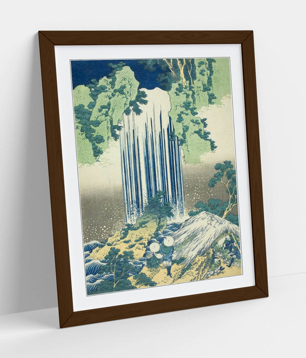 Framed Art Poster - Katsushika Hokusai Yoro Waterfall Japanese Wall Art Print