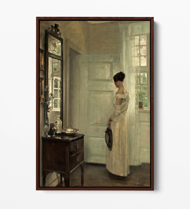 Canvas Wall Art - Carl Holsoe Salon Interior | Float Effect Canvas Print
