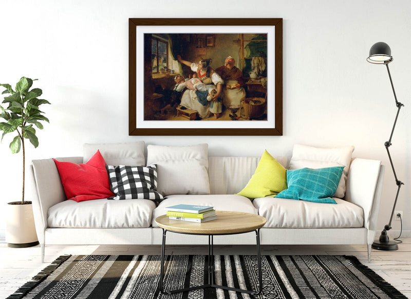 Framed Wall Art Thunderstorm Painting Print - Handmade Wall Decor UK Made Frames