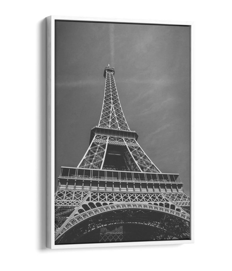 Eiffel Tower Canvas Art - Paris Wall Decor With Float Effect Frame & Premium Finish