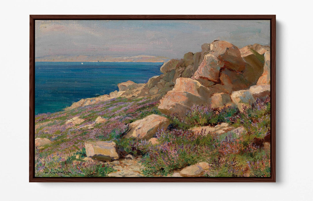 Float Effect Canvas Art - Coast Landscape Canvas Wall Art With 30mm Deep Frame