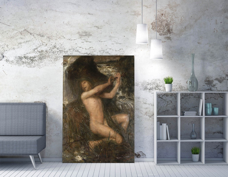 Canvas Wall Art - Ernst Josephson The Water Sprite Painting | Handmade Print