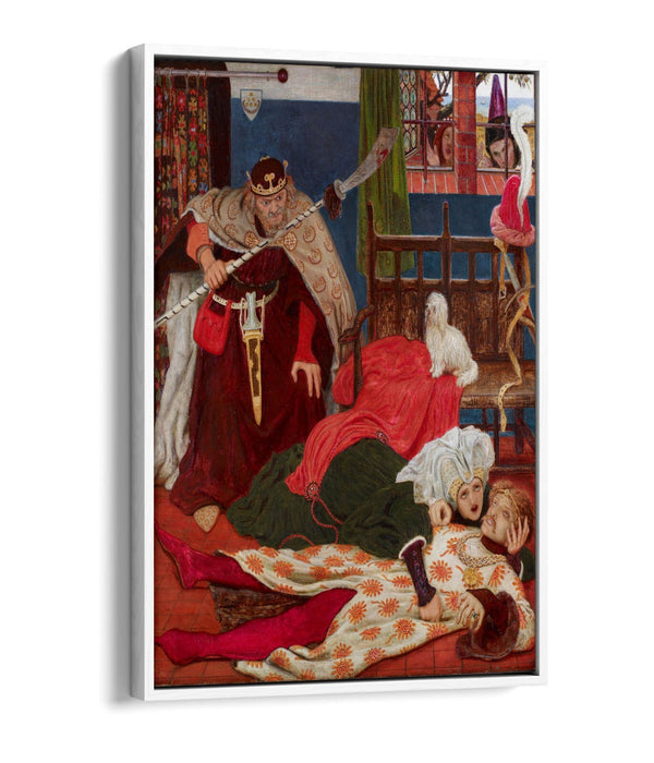 Canvas Wall Art – Ford Madox Brown Death of Sir Tristram | Float Effect Print