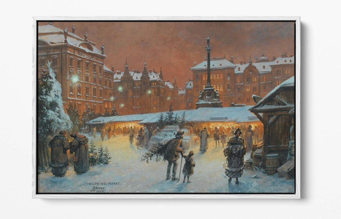 Canvas Wall Art - Christmas Canvas Print With Float Effect & Premium Frame