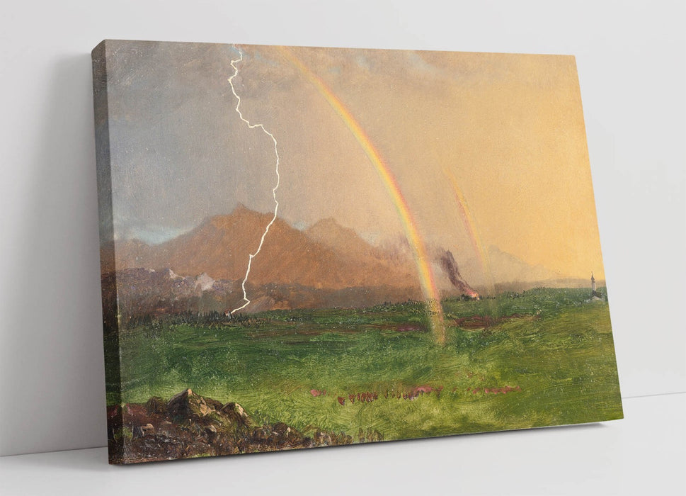 Canvas Wall Art – Frederic Edwin Church Thunderstorm in Alps Print on Archival Grade Canvas